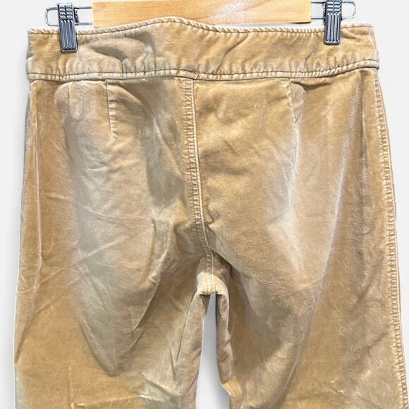 Y2K Express Gold Velvet Bootcut Pants Size 10 Boho Classic Heritage Preppy - Picture 6 of 10